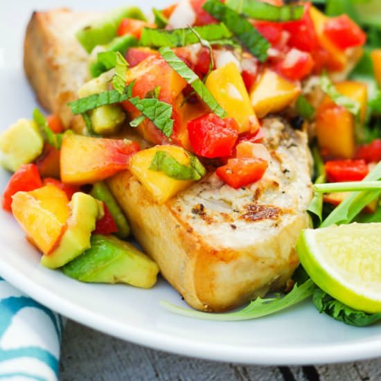 Grilled Swordfish with a Fruit Salsa