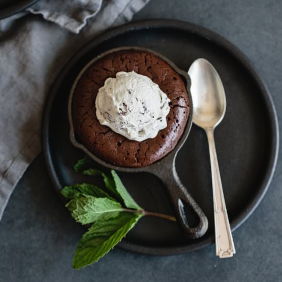 Mini Skillet Brownies