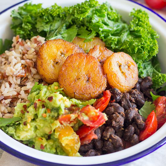 Black Bean and Plantain Summer Bowl