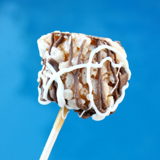 Caramel Marshmallow Rice Pops