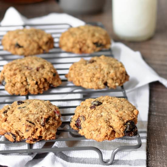 Fruit and Oat Breakfast Cookies