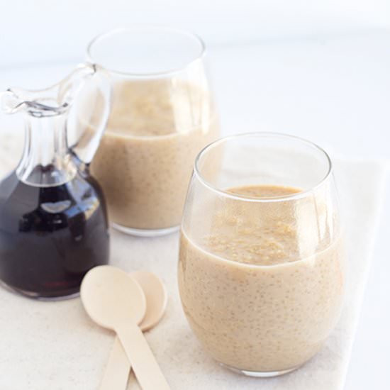 Maple Peanut Butter Quinoa Pudding