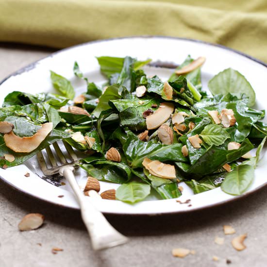 Broccoli Greens w/ Toasted Coconut