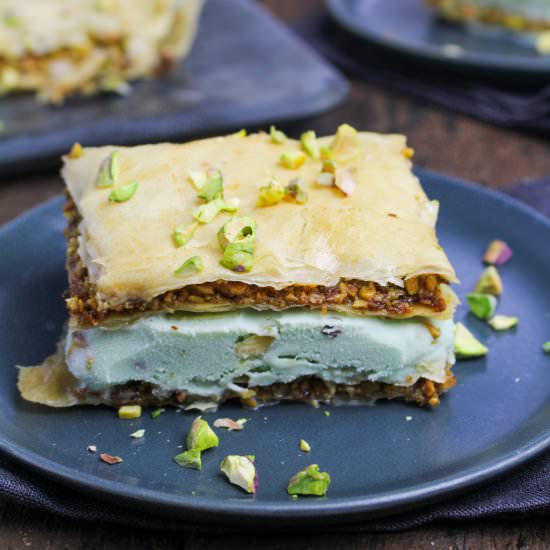 Baklava Ice Cream Sandwiches