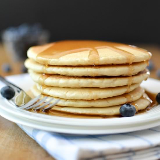 Extra Fluffy Dairy Free Pancakes