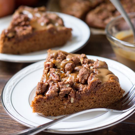 Paleo Caramel Apple Coffee Cake