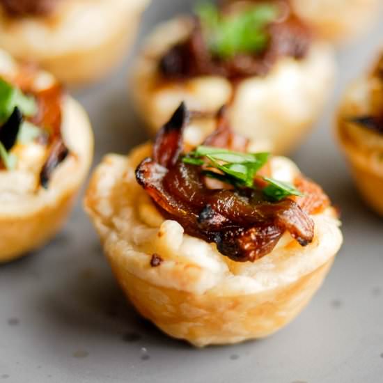 Onion & Goat’s Cheese Tarlets