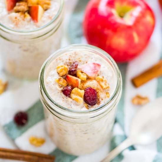 Apple Pie Overnight Oats