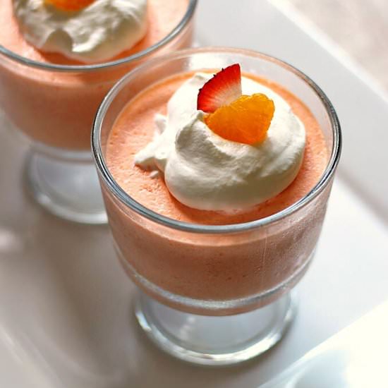 Whipped Jello Mandarin Orange Mouss