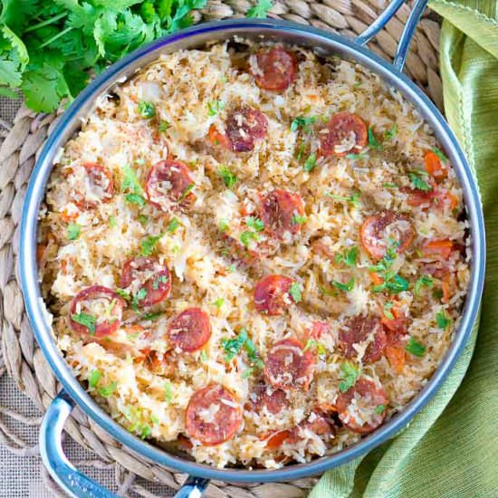 One Pot Sauerkraut and Sausage