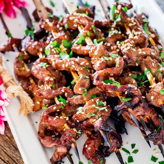 Beef Teriyaki Skewers