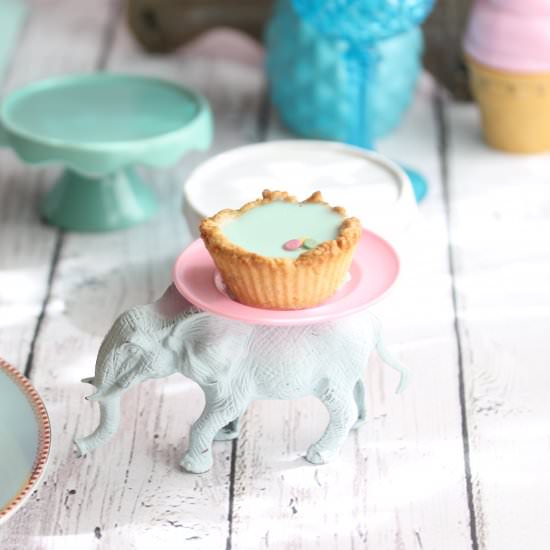 Mini pannacotta tart pretty pastel