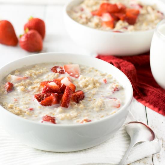 Strawberries and Cream Oatmeal