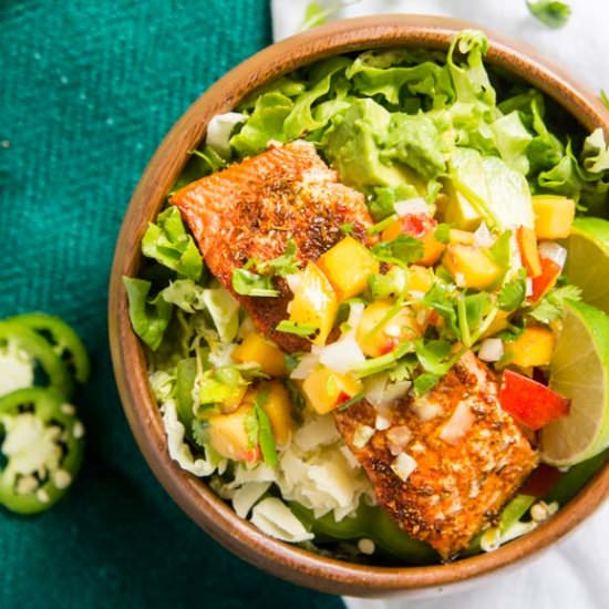 Salmon Taco Salad