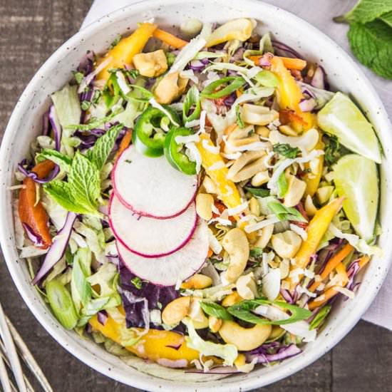 Thai Cashew & Mango Slaw Salad