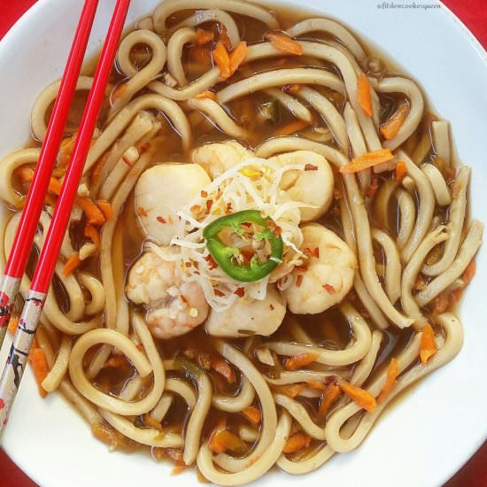 Slow Cooker Seafood Stir-Fry Soup