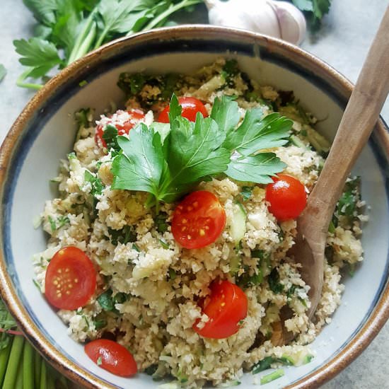 Cauliflower Rice Tabbouleh