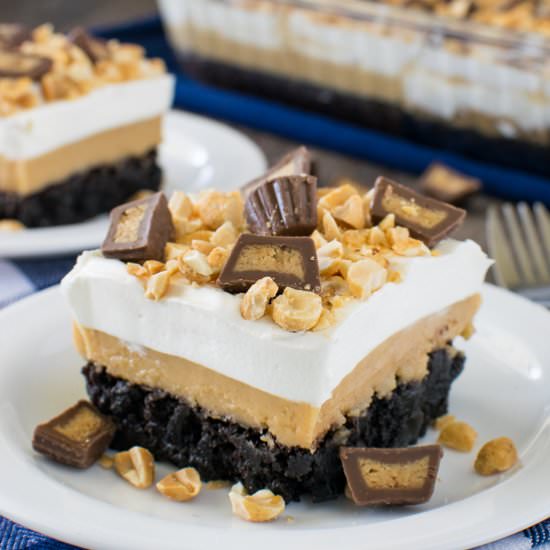 Peanut Butter Brownie Dessert