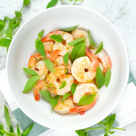 Shrimp with Lime Basil