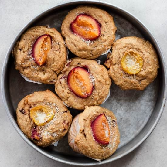 Spiced Plum Muffins