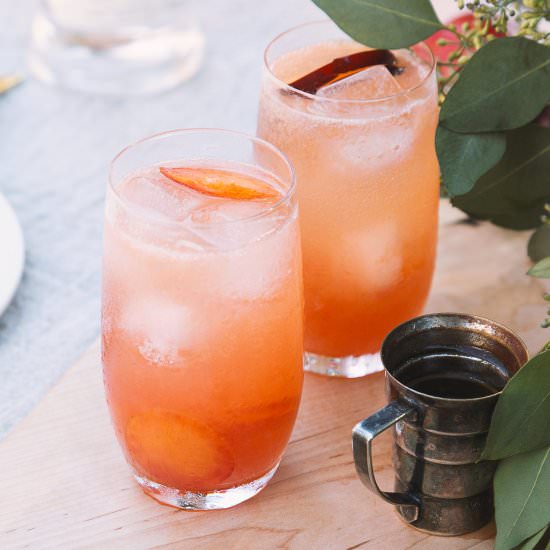 Grilled Pluot Cocktail