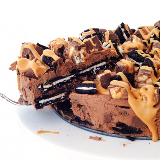Snickers Oreo Icebox Cake
