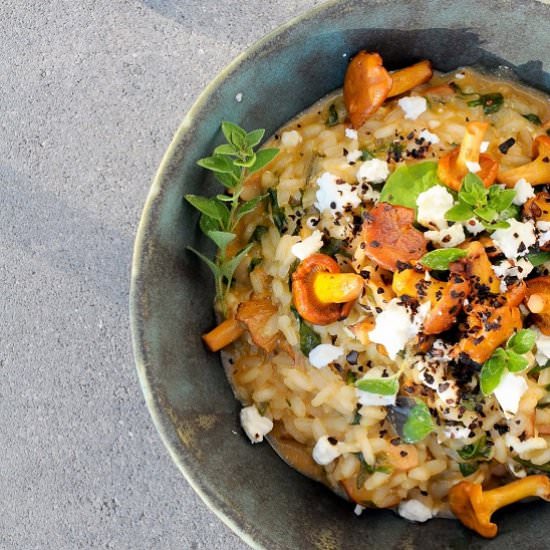 Risotto with chantarelles
