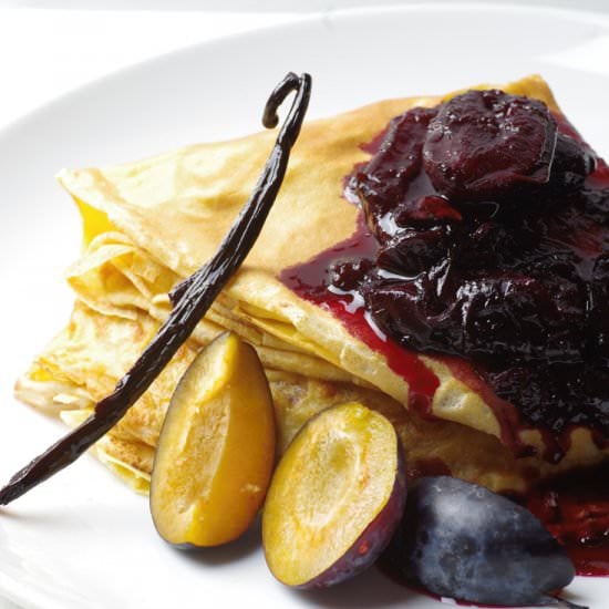Stewed plums