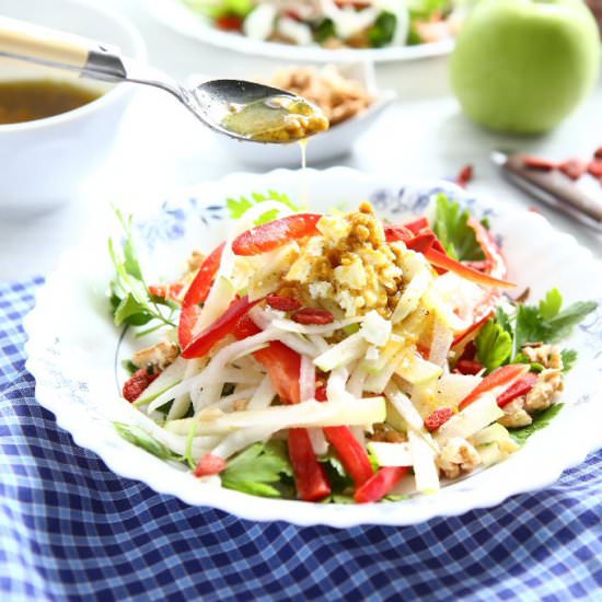 Apple and Kohlrabi Salad