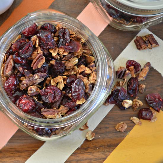 Maple Pecan Cranberry Granola