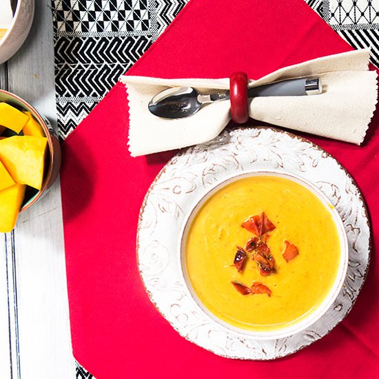Roasted Butternut Squash & Red Pepp