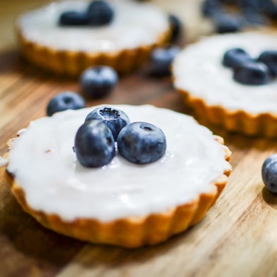 Blueberry Bakewell tarts