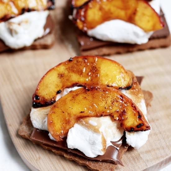 Grilled Peach S’mores