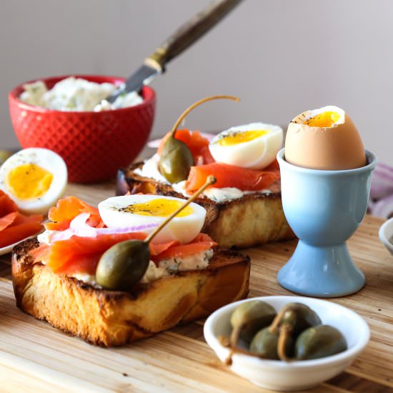 Lox Brioche Toast