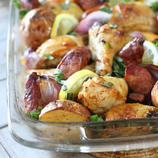 Chicken, Sausage and Potatoes