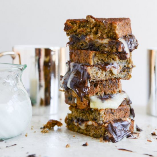 Banana Bread & Brie Grilled Cheese