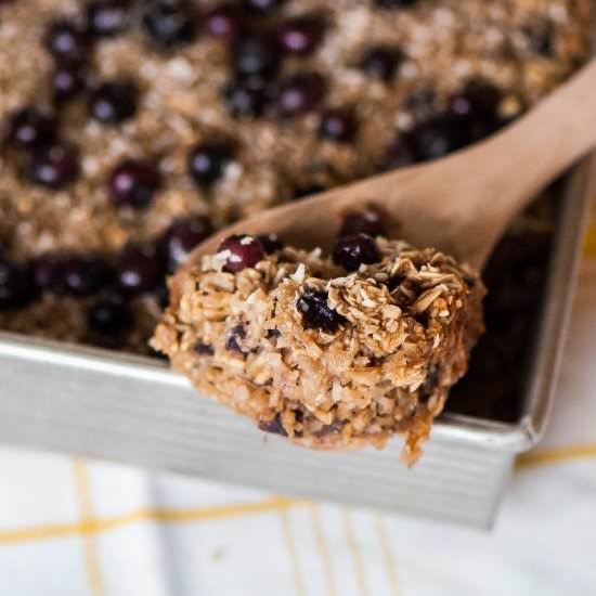 Blueberry Coconut Baked Oatmeal