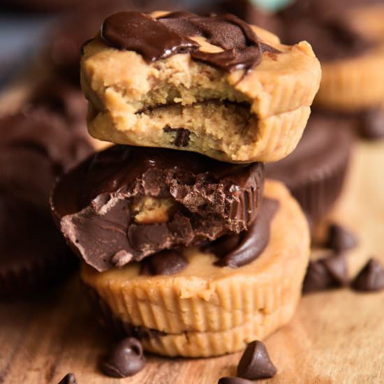 Cookie Dough Chocolate Cups