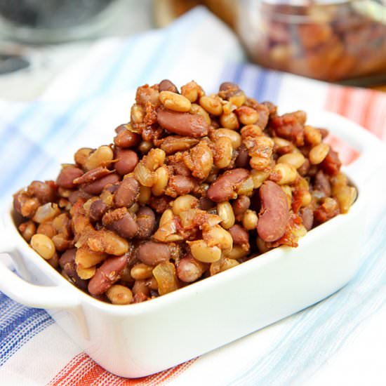Vegetarian Crock Pot Baked Beans