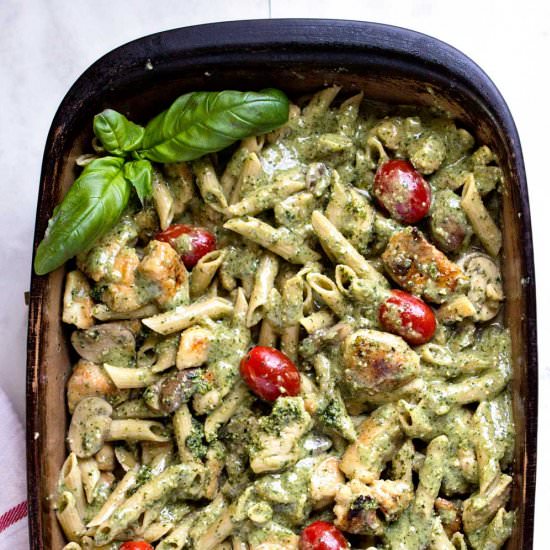 Creamy Pesto Chicken Pasta