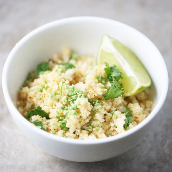 Cilantro Lime Cauliflower Rice