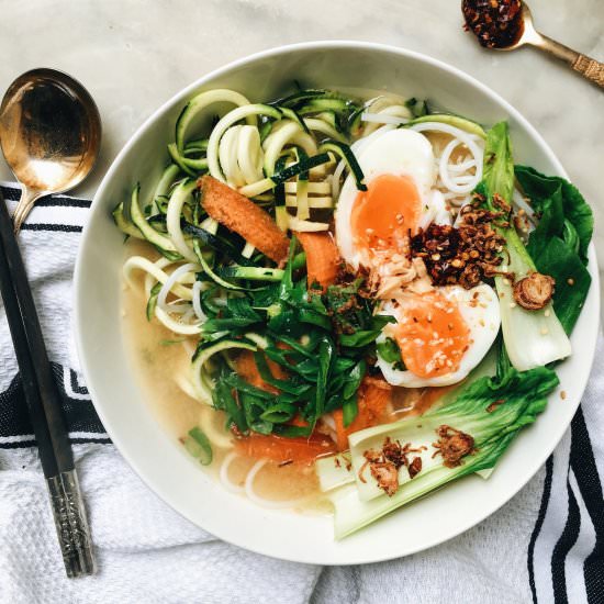 Quick Vegetarian Miso Ramen
