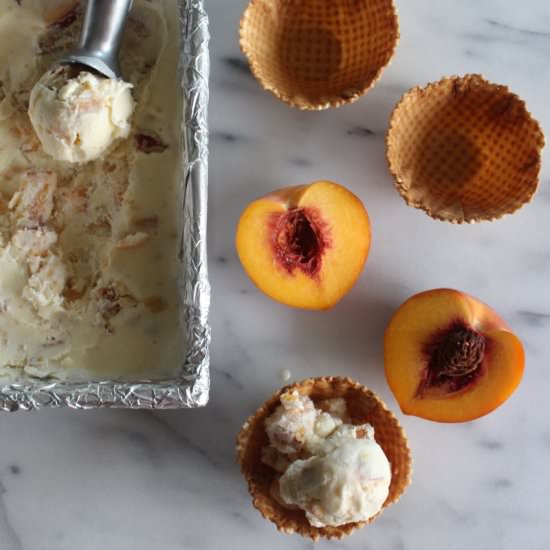 Peach Pie Ice Cream
