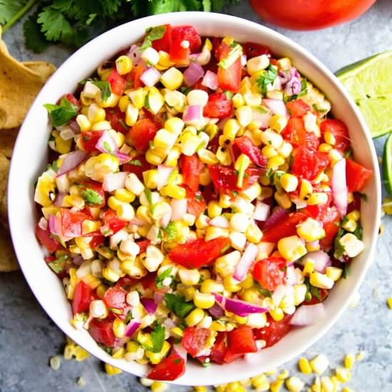 Grilled Corn Salsa