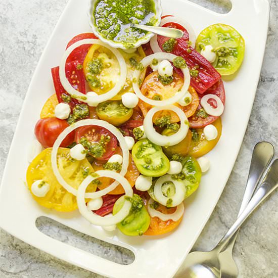 Heirloom Tomato Caprese Salad