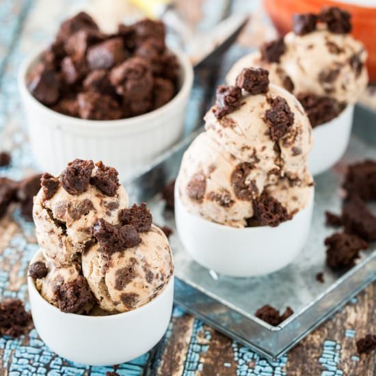 PB Caramel Brownie Chunk Ice Cream