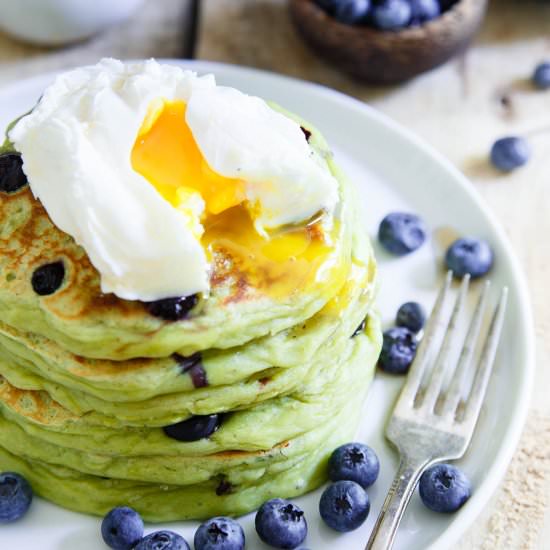 Blueberry Avocado Pancakes