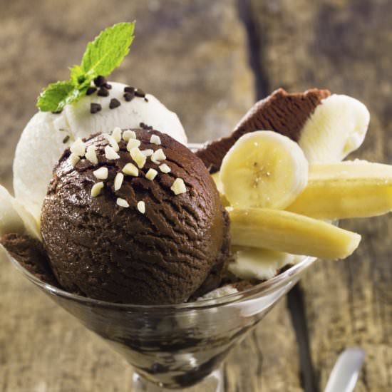 Chocolate Banana Tea Sorbet