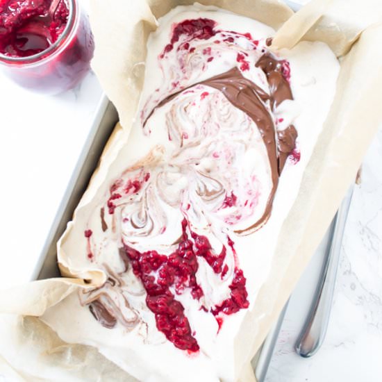 Raspberry Chocolate Truffle Ice Cream
