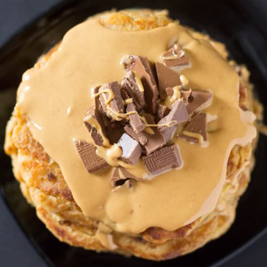 Peanut Butter & Chocolate Pancakes